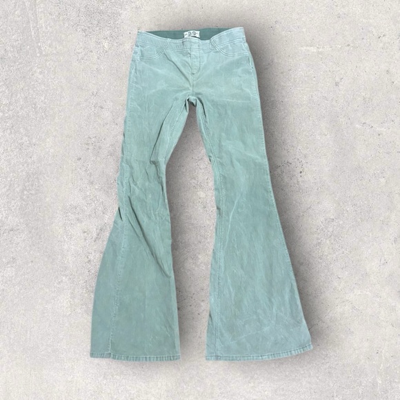 Free People Pants - Free people pull on cord flare jeans